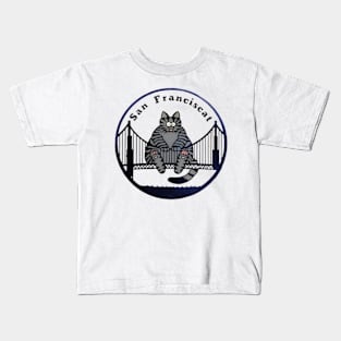 B kliban cat - San Franciscat Kids T-Shirt